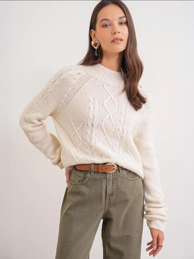 MixRay Pull-over 'Pullover' en S-M en crème, Vue avec produit