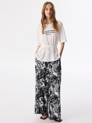 T-shirt oversize Twist en blanc