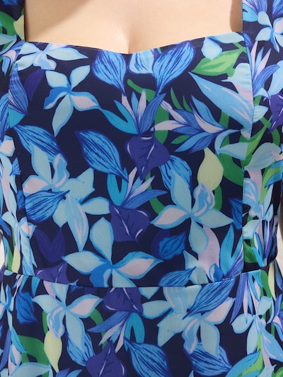 Trendyol Curve Sukienka w kolorze granatowy / jasnoniebieski / pastelowo-żółty / zielonym, Podgląd produktu