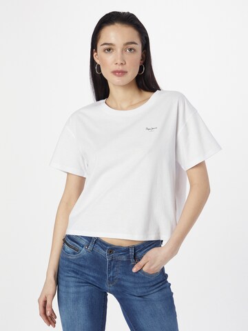 Pepe Jeans - Camiseta 'WIMANI' en blanco: frente