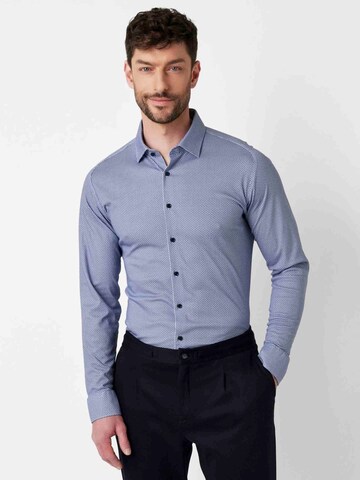 DESOTO Slim fit Overhemd in Blauw
