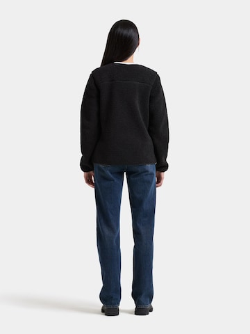 Didriksons Fleece jas 'Selma' in Zwart