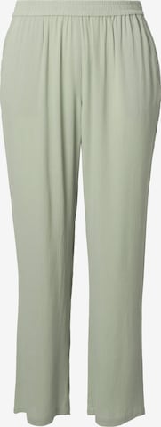 Ulla Popken Wide Leg Hose in Grün: Vorderseite