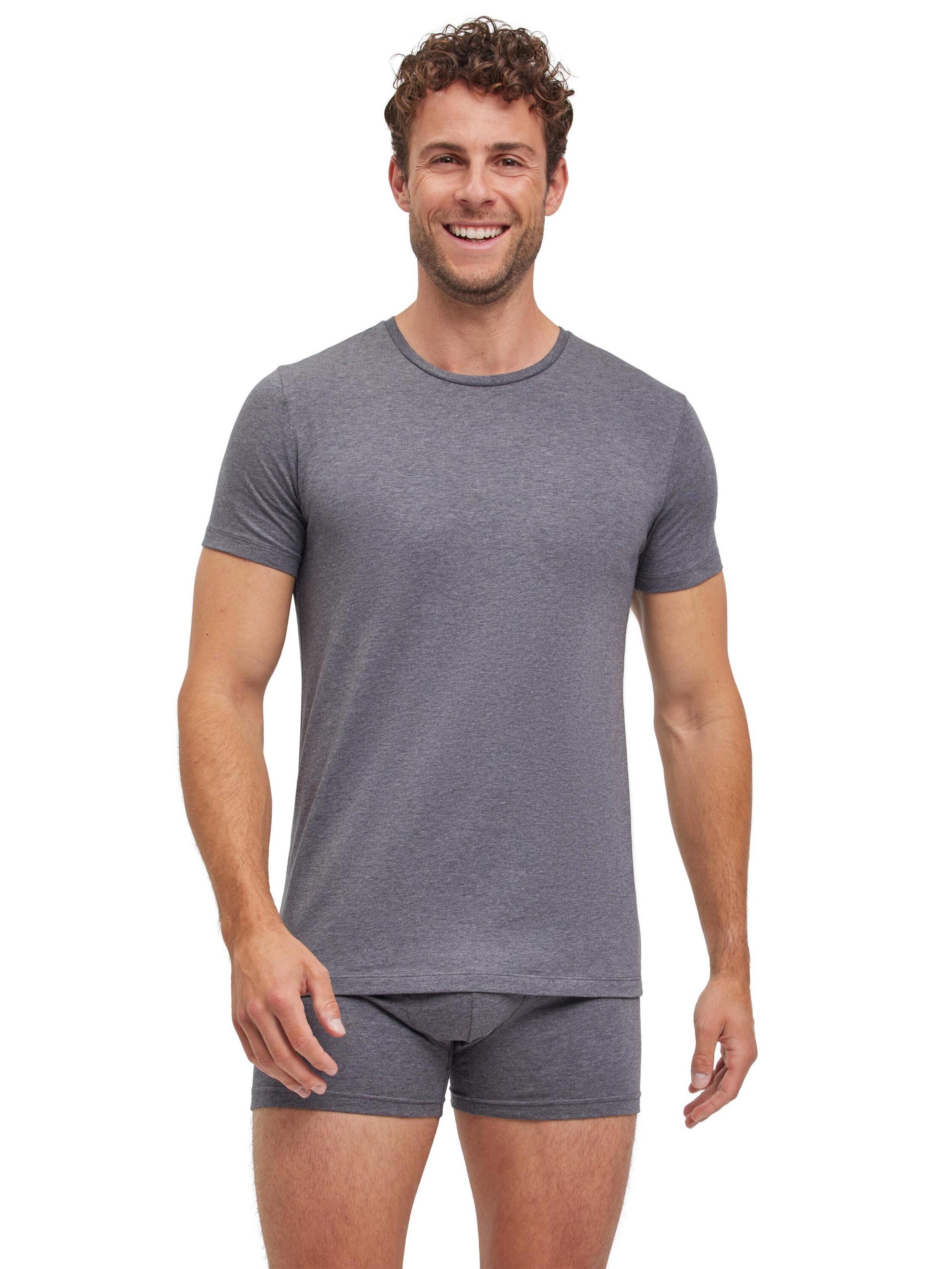 FALKE Undershirt '2-Pack' in Grey: front