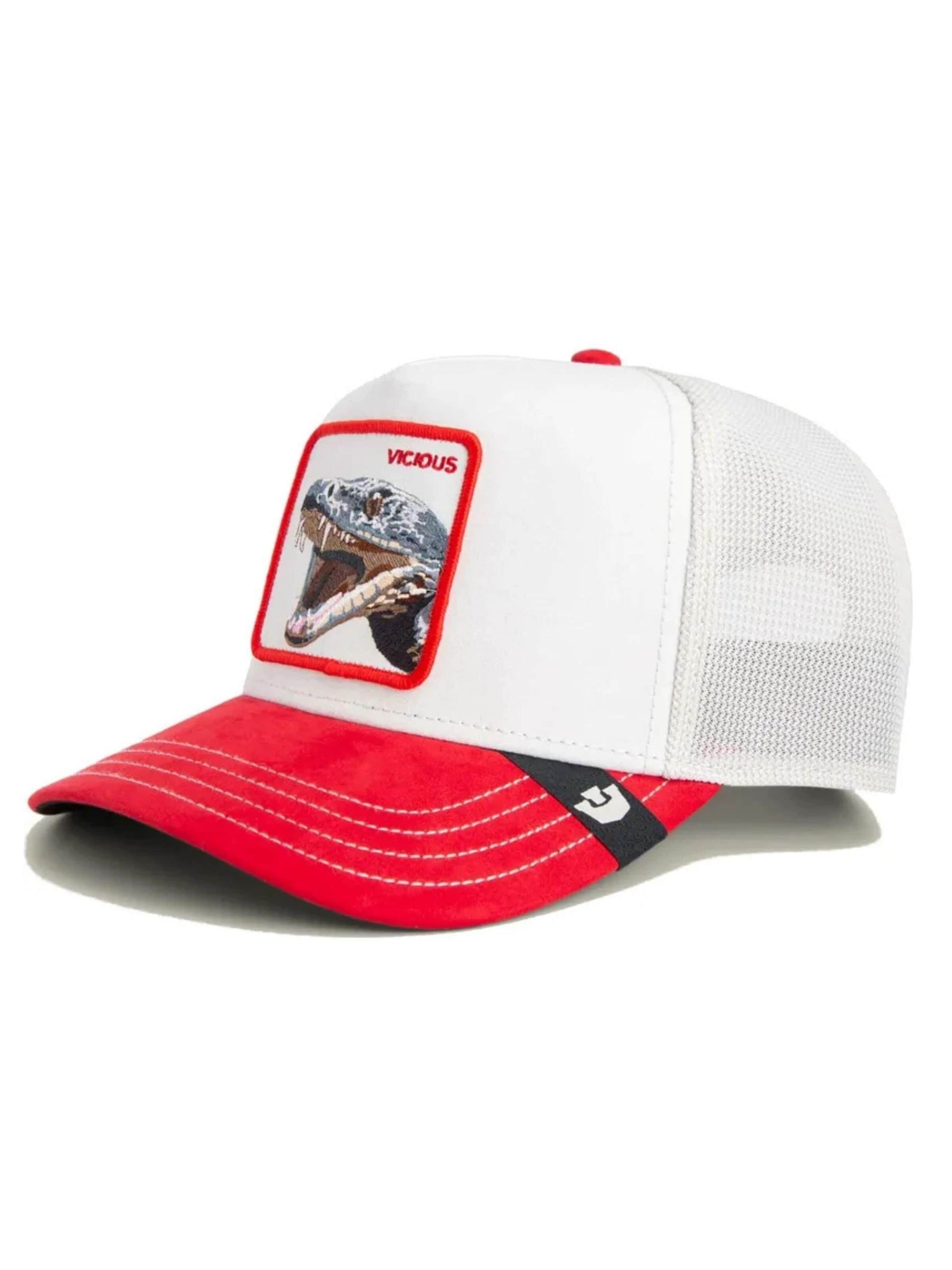 GOORIN Bros. Czapka z daszkiem 'Gorra goorin bros blanca serpiente suede visor snake trucker cap 3' w kolorze biały