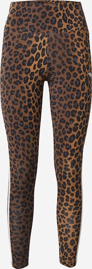 ADIDAS ORIGINALS Legingi 'Leopard 3-Stripes', krāsa - sarkanīgs / grafīta / melns / balts, Preces skats