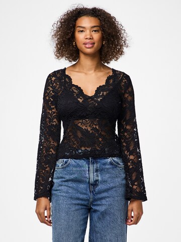 PIECES Blouse 'Nalie' in Black: front