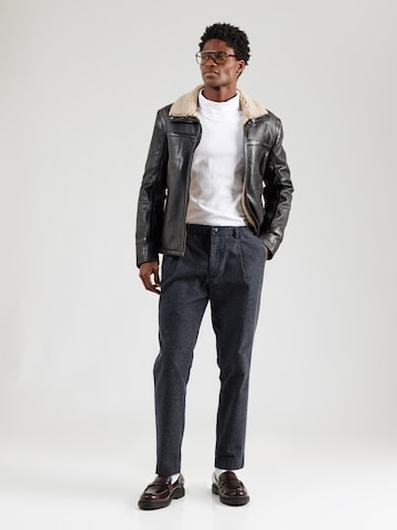 JACK & JONES Конический (Tapered) Брюки со складками 'JPSTACE CEASER' в Синий