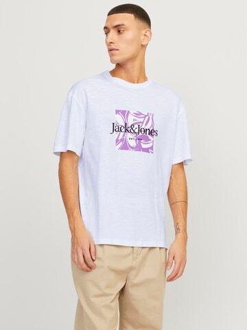 JACK & JONES Μπλουζάκι 'Lafayette' σε λευκό: μπροστά