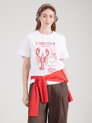 balta Rich & Royal Marškinėliai 'Lobster': priekis