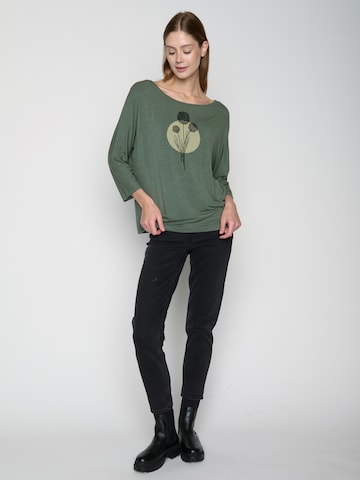 GREENBOMB Shirt 'Nature Allium ' in Groen