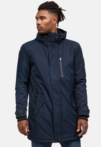 STONE HARBOUR Weatherproof jacket 'Lanzoo' in Blue: front