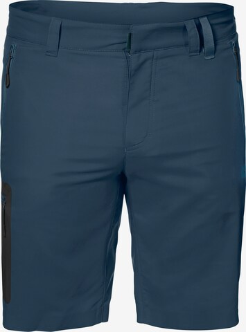 JACK WOLFSKIN Regular Outdoor Pants 'ACTIVE TRACK' in Blue: front