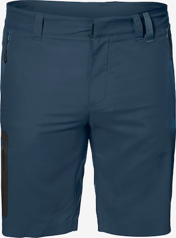 JACK WOLFSKIN Štandardný strih Outdoorové nohavice 'ACTIVE TRACK' - Modrá: predná strana