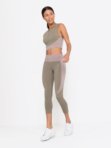 Skinny Pantalon de sport LASCANA ACTIVE en vert