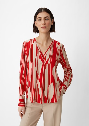 COMMA Blouse in Rood: voorkant
