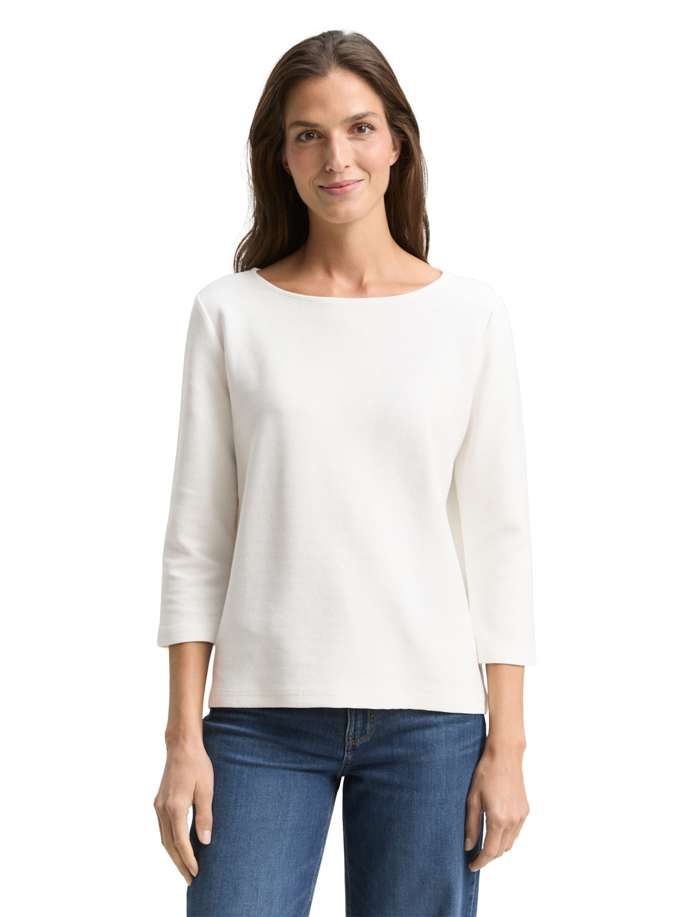 TOM TAILOR - Camisa em branco: frente