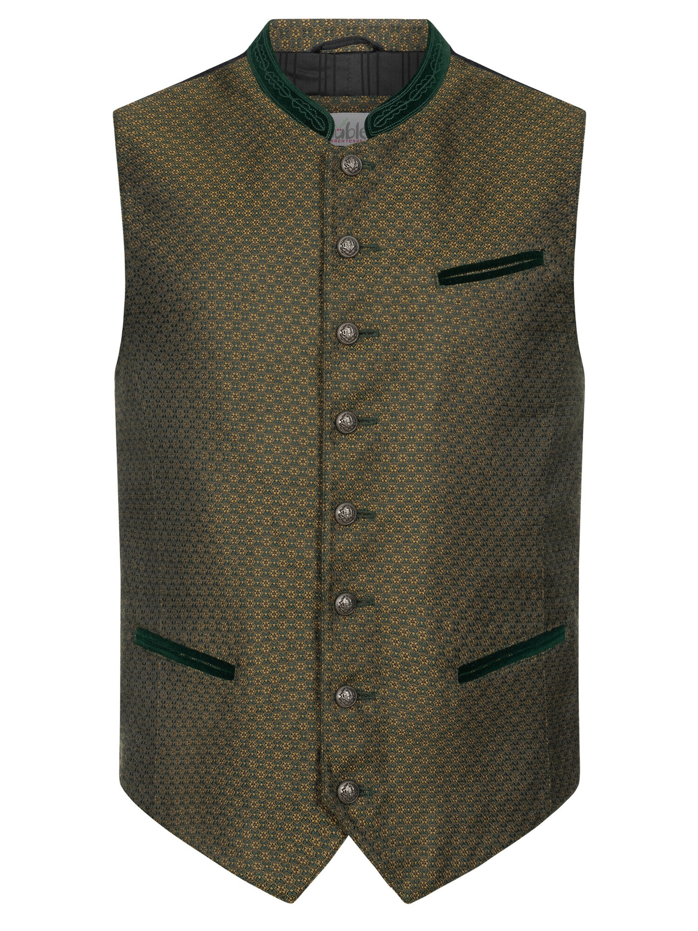 Trachtenhof Nübler Vest 'Trachtengilet Leo' in Green: front