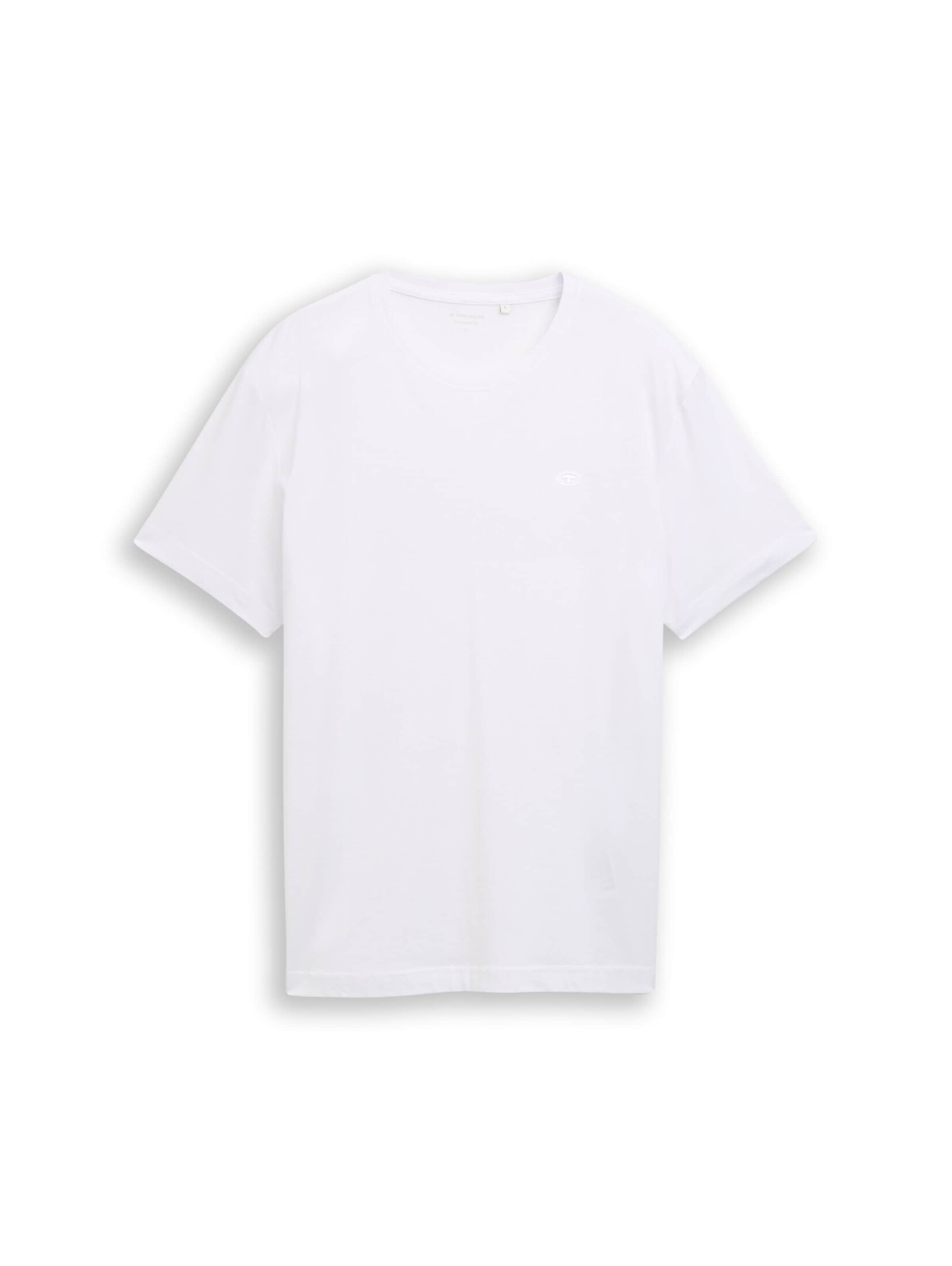 TOM TAILOR T-Shirt in Weiß: Vorderseite