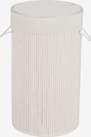 Wenko Laundry Basket in White: front