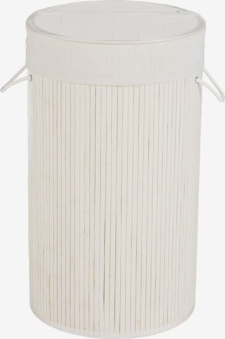 Wenko Laundry Basket in White: front