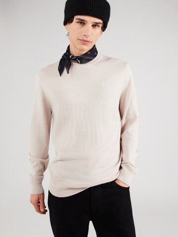 G-STAR - Jersey 'Premium Core' en beige: frente