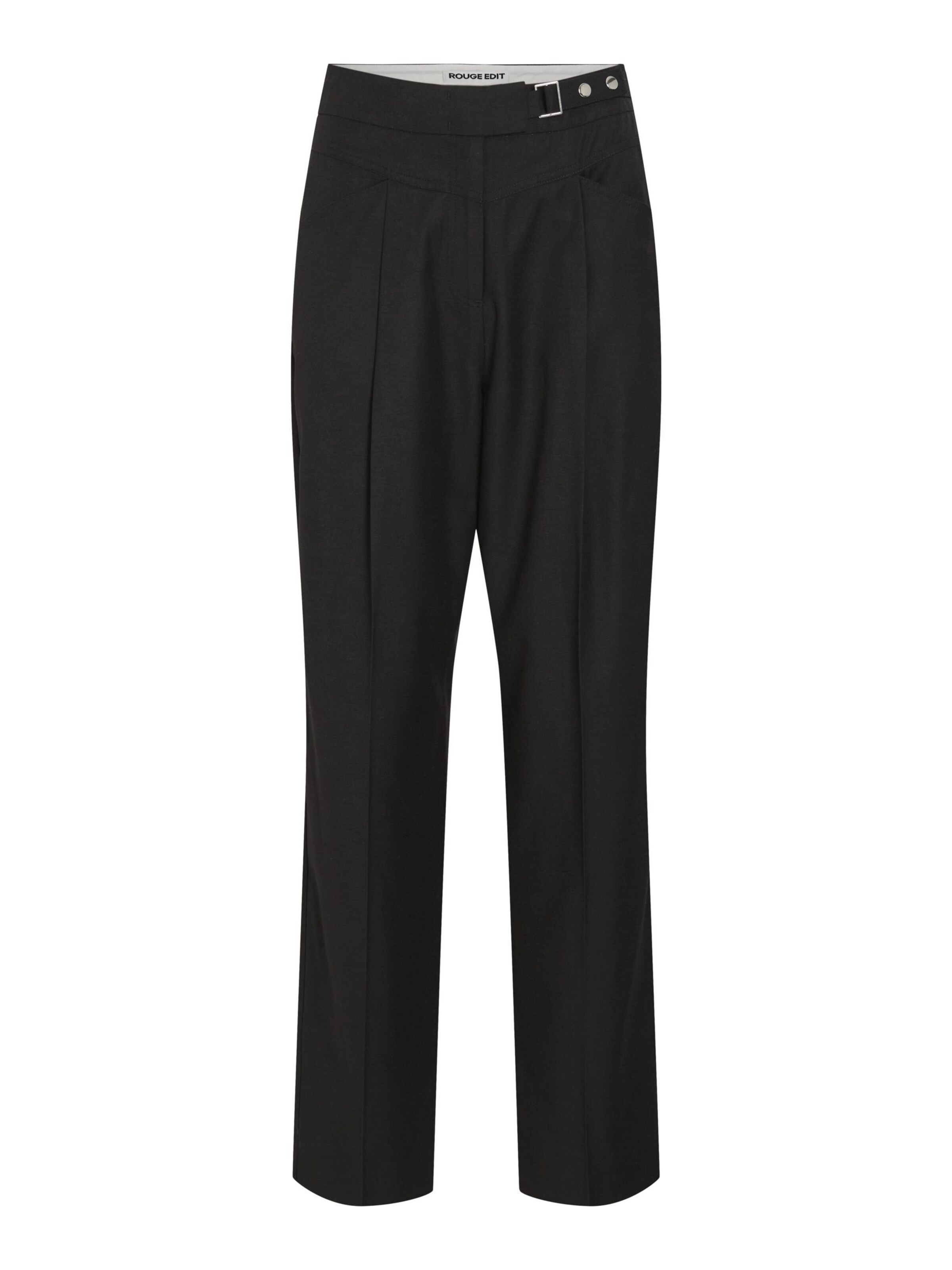 ROUGE EDIT Regular Pantalon in Grijs: voorkant