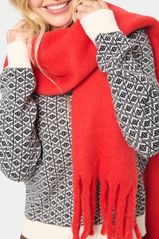 SAINT TROPEZ Scarf 'AlbertiSZ' in Red
