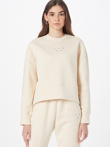 Casall Athletic Sweatshirt in Beige: front