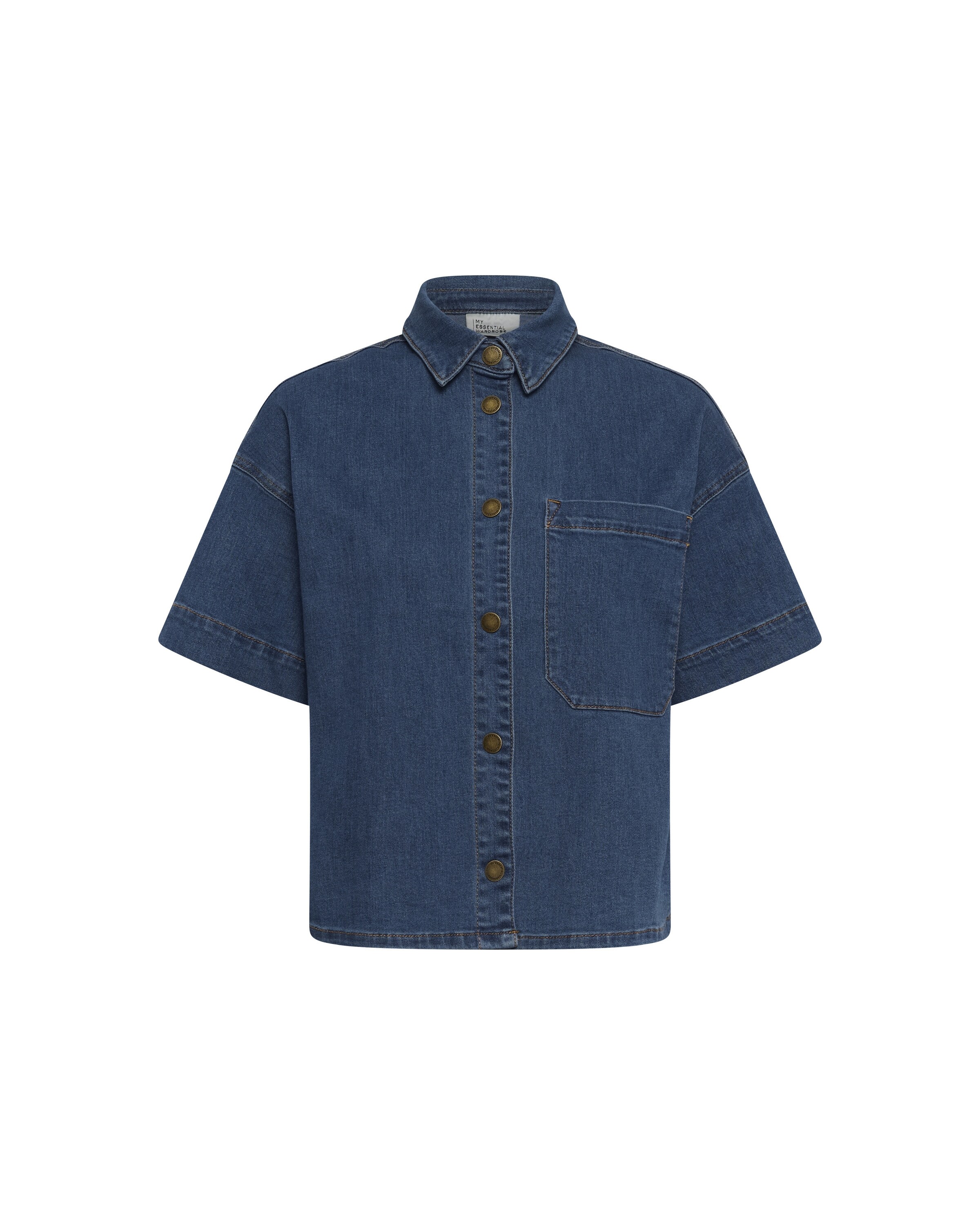 My Essential Wardrobe - Blusa em azul: frente