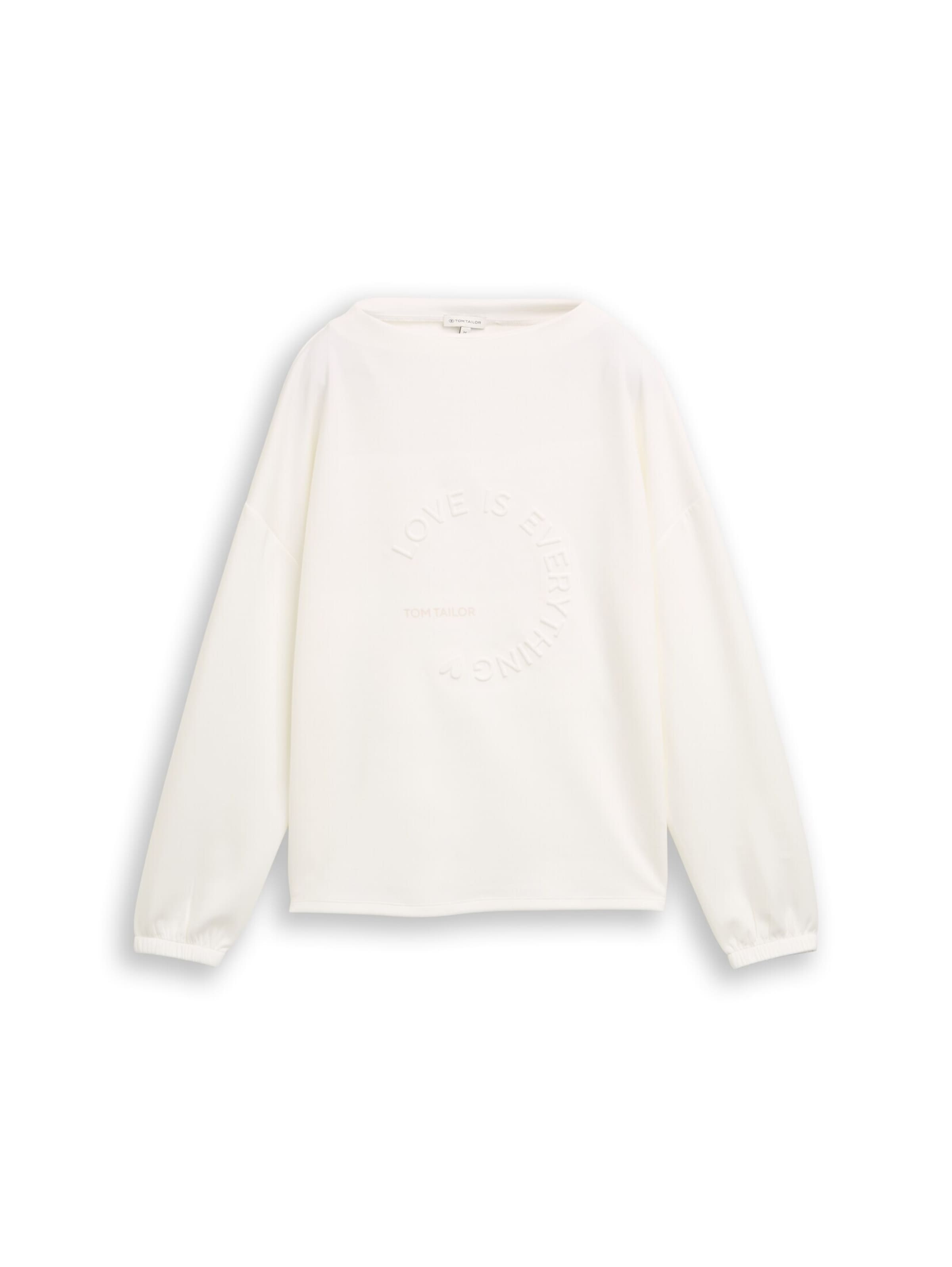 TOM TAILOR Shirt in White: front