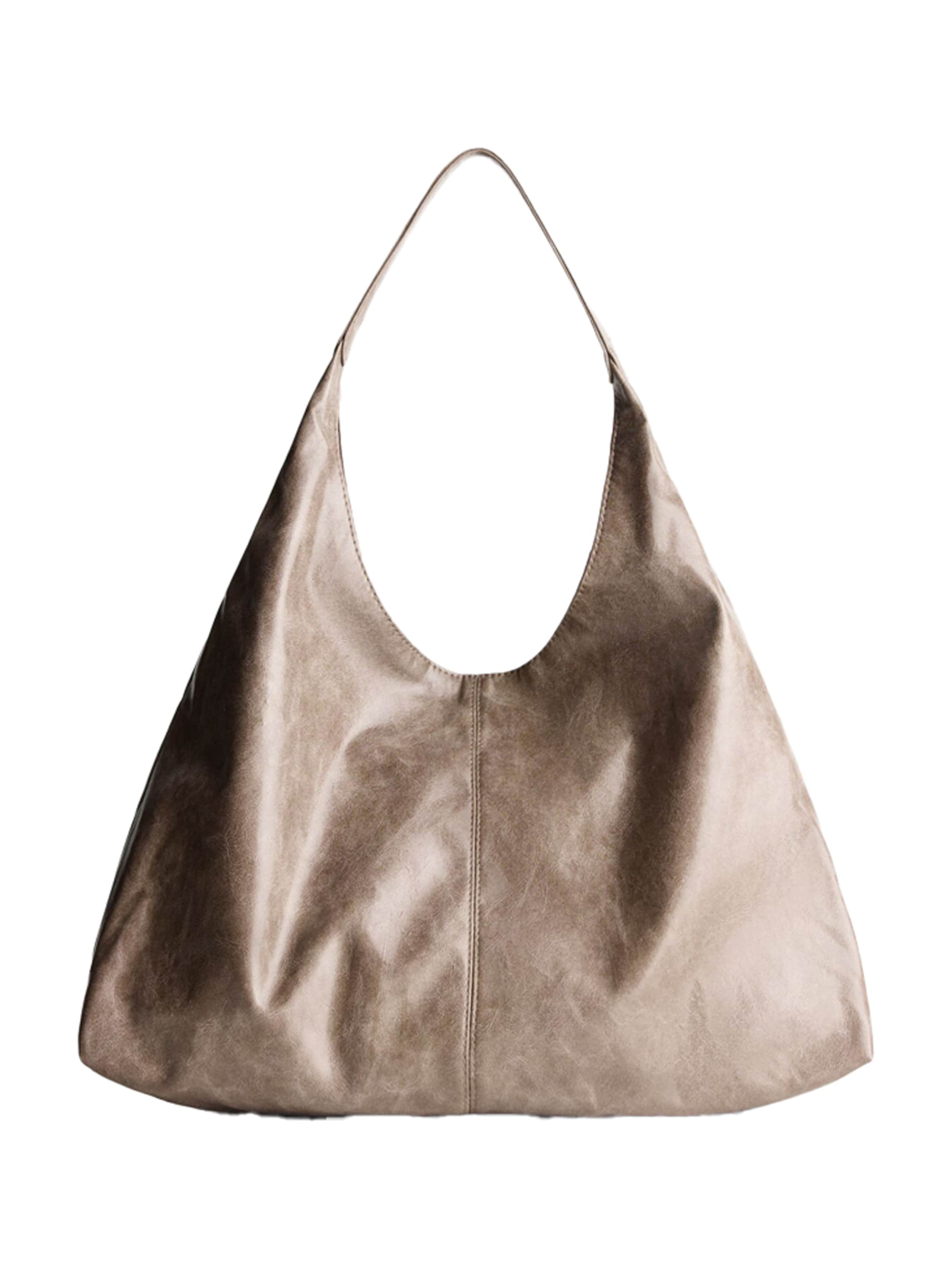 Sac bandoulière Bershka en beige : devant