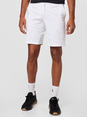 ADIDAS SPORTSWEAR Regularen Športne hlače | bela barva: sprednja stran