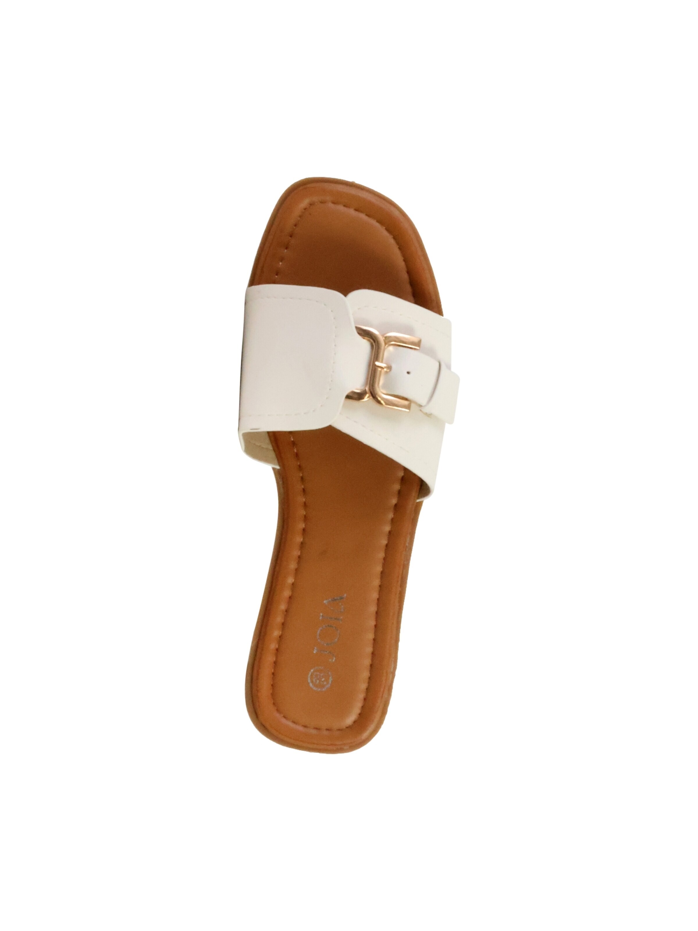Joia - Sandalias 'Flache Sandalen zum Hineinschlüpfen' en blanco