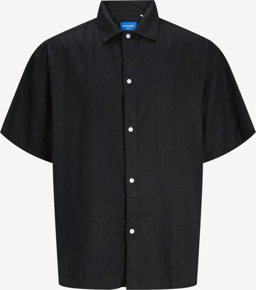 JACK & JONES Comfort fit Button Up Shirt 'Faro' in Black: front