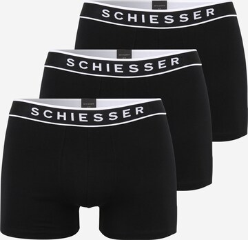 Boxers SCHIESSER en noir : devant