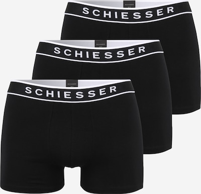 SCHIESSER Boxershorts in L-XL in schwarz / weiß, Produktansicht