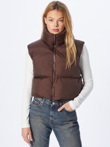 Misspap Vest i brun: forside