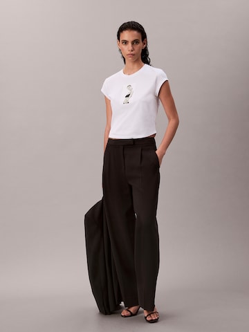 T-shirt 'CLASSIC KATE' Calvin Klein en blanc