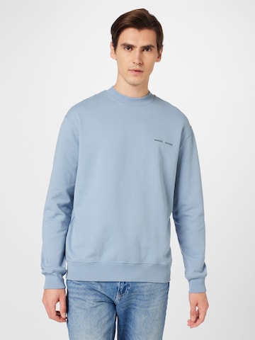 Samsøe Samsøe - Sudadera 'Norsbro' en azul: frente