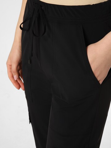 Cambio Regular Pleat-Front Pants 'Karo' in Black