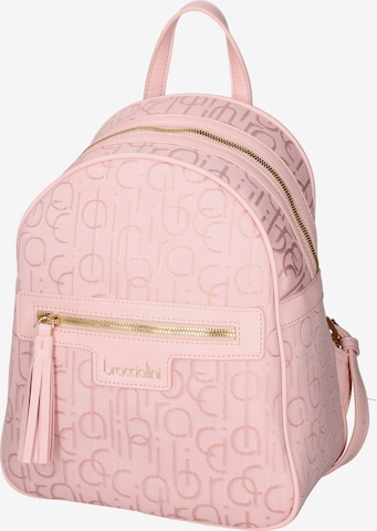 Braccialini Backpack in Pink: front