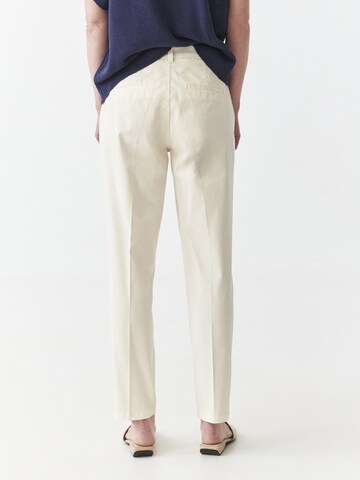 Regular Pantalon à pince TATUUM en beige
