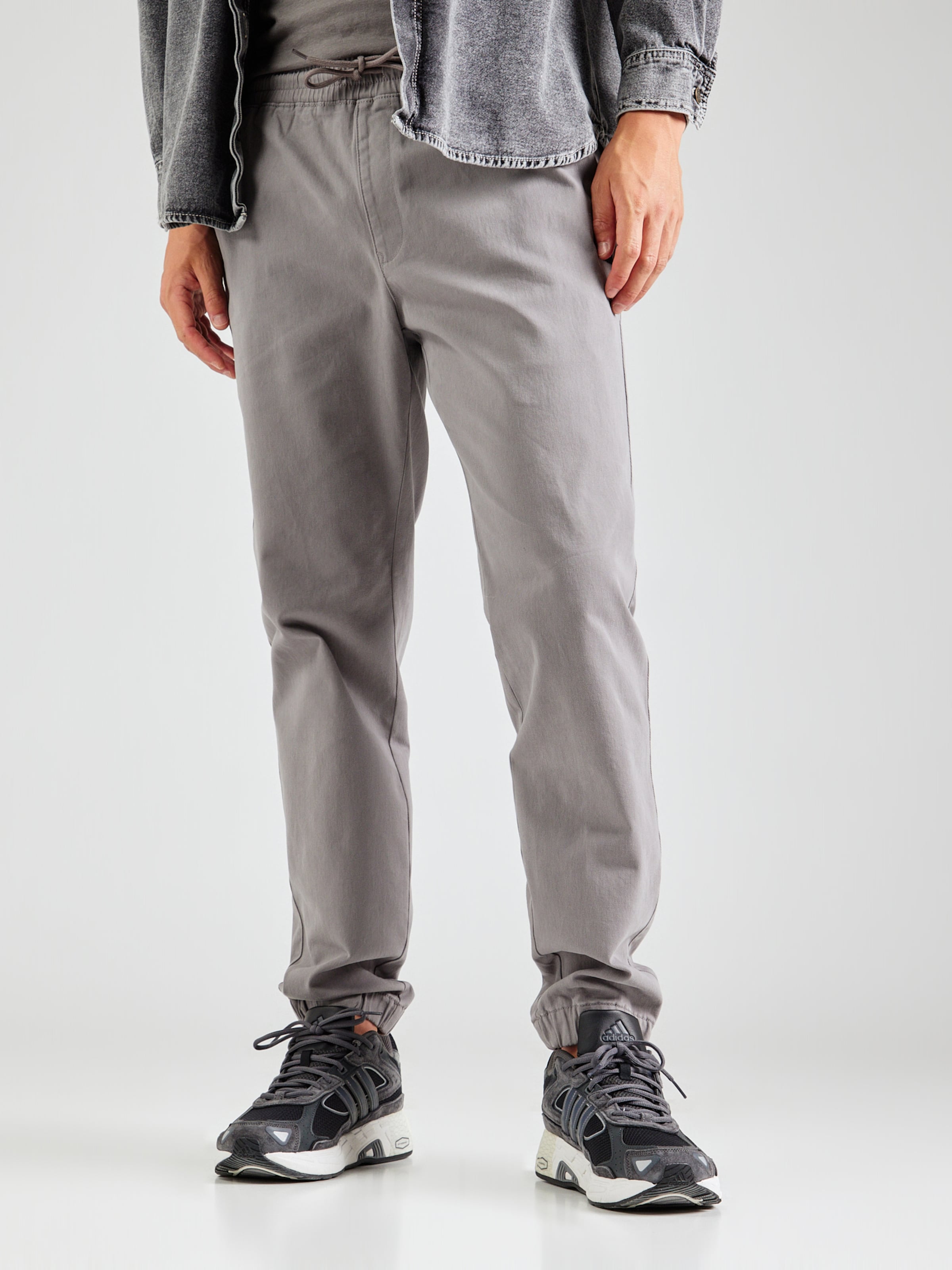 Champion Authentic Athletic Apparel Tapered Trousers in Grey ABOUT YOU