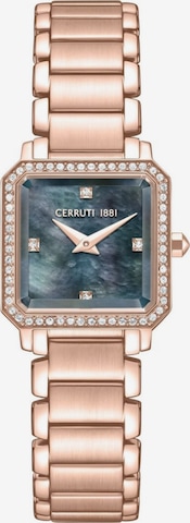 Montre à affichage analogique CERRUTI 1881 en or : devant