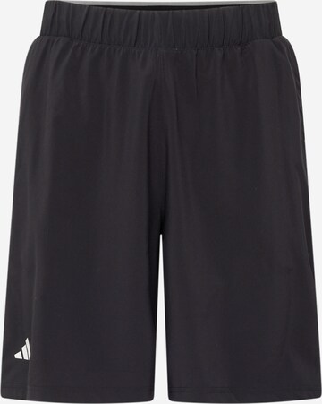 ADIDAS PERFORMANCE Regular Workout Pants 'Club' in Black: front