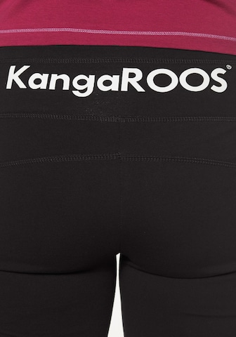 KangaROOS Slim fit Athletic Pants in Black