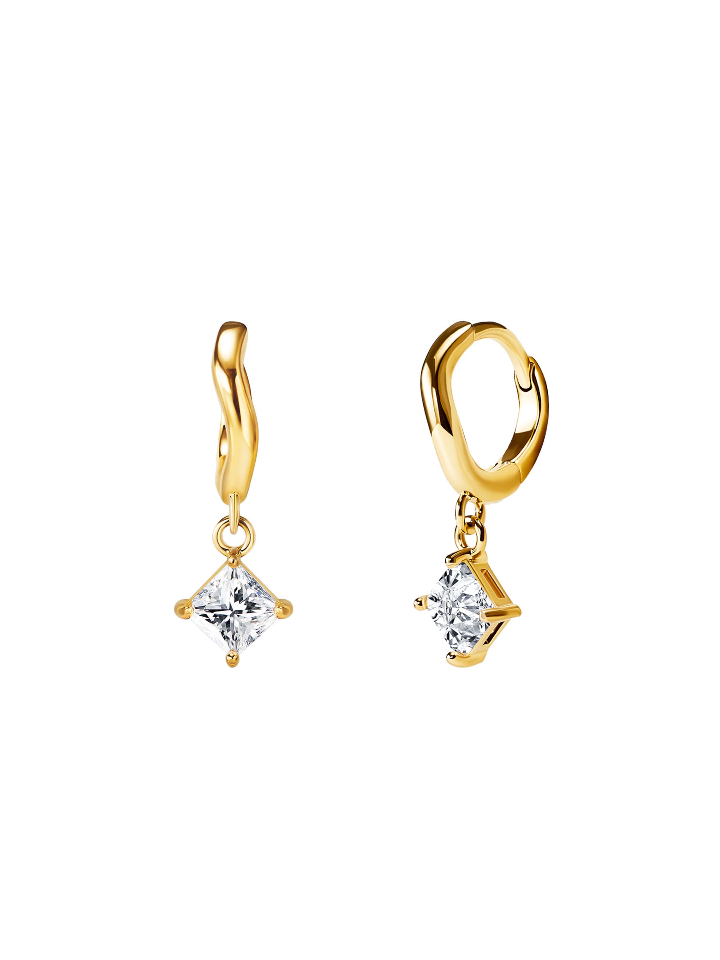 Victoria Hyde - Brincos em ouro: frente