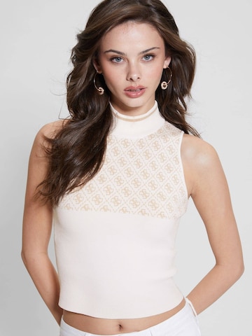 GUESS Knitted Top 'Lise' in White: front
