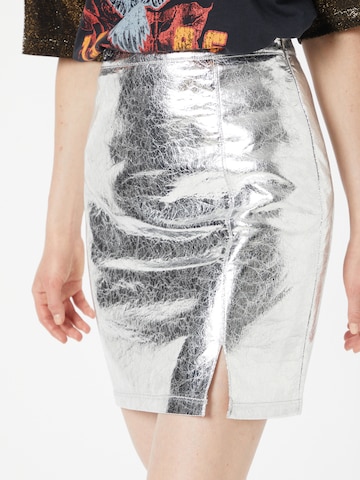 Warehouse Skirt in Silver